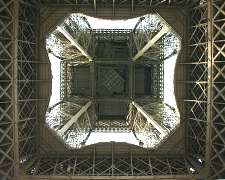  Eiffel Tower
 (center view from ground) 