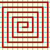  All the points of a grid can
be visited sequentially 