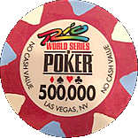  Paulson 500000 WSOP poker chip 