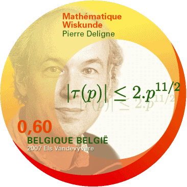  Preliminary artwork for a Belgian postage stamp, 
 issued on Oct. 15, 2007 (in 0.70 denomination). 