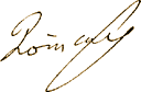  Signature of 
 Henri Poincare 